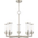 Hillcrest 5 Light 26 inch Brushed Nickel Outdoor Chandelier