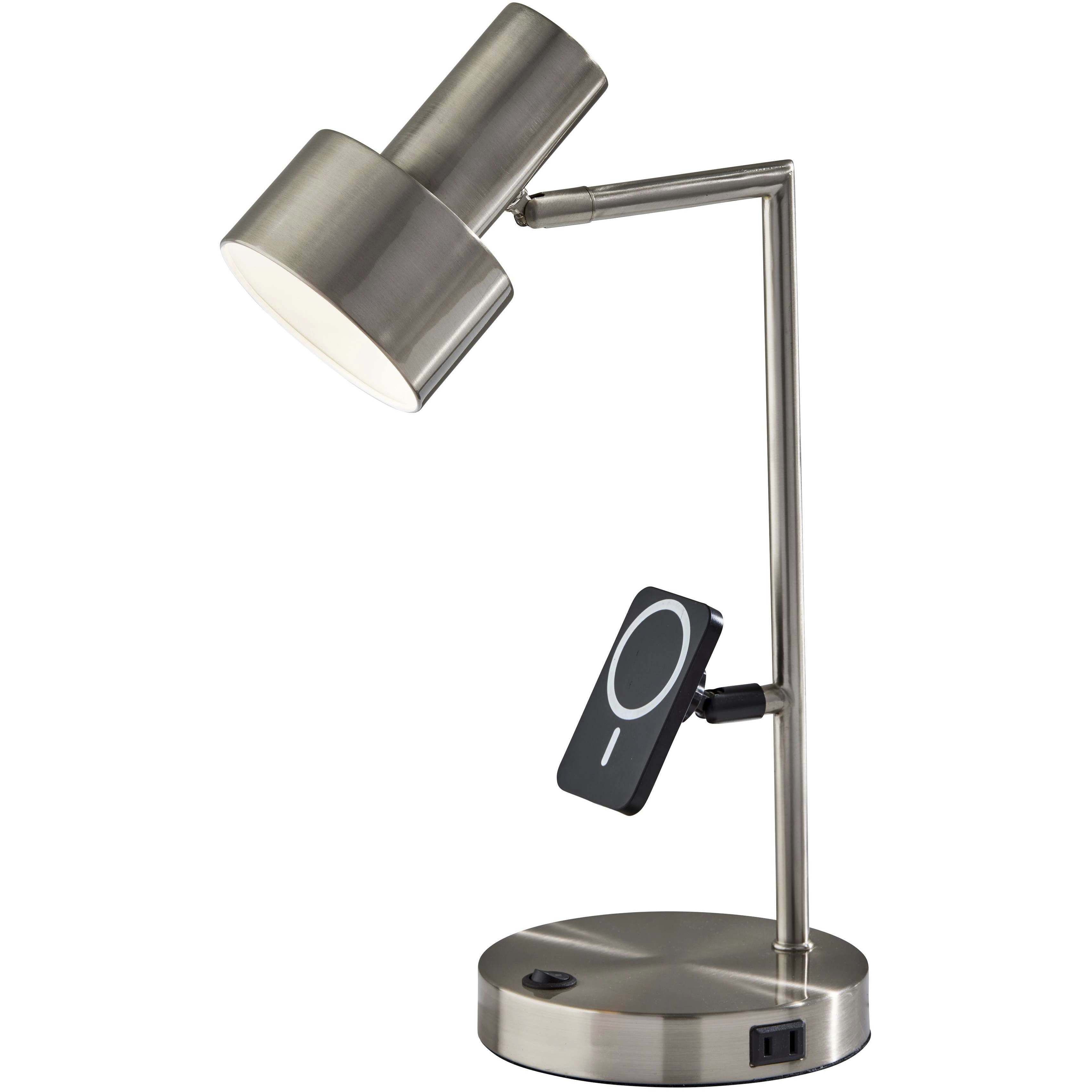 Rowe 19 inch 60.00 watt Brushed Steel Supercharger Desk Lamp Portable Light