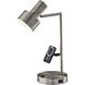 Rowe 19 inch 60.00 watt Brushed Steel Supercharger Desk Lamp Portable Light
