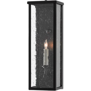 Tanzy 1 Light 18 inch Midnight Outdoor Wall Sconce, Small