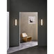 io LED 5.28 inch Matte Black Bathroom Wall Light