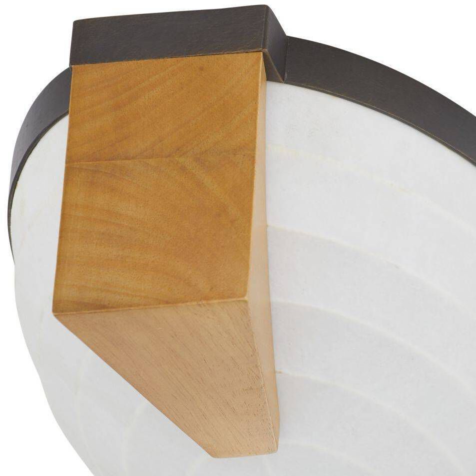 Hammonds 2 Light 17 inch Oyster and English Bronze Flush Mount Ceiling Light