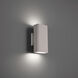 Edgey LED 10 inch Brushed Aluminum Outdoor Wall Light in 3000K, dweLED