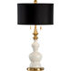 Wildwood 31 inch 60 watt Oyster White Glaze Table Lamp Portable Light