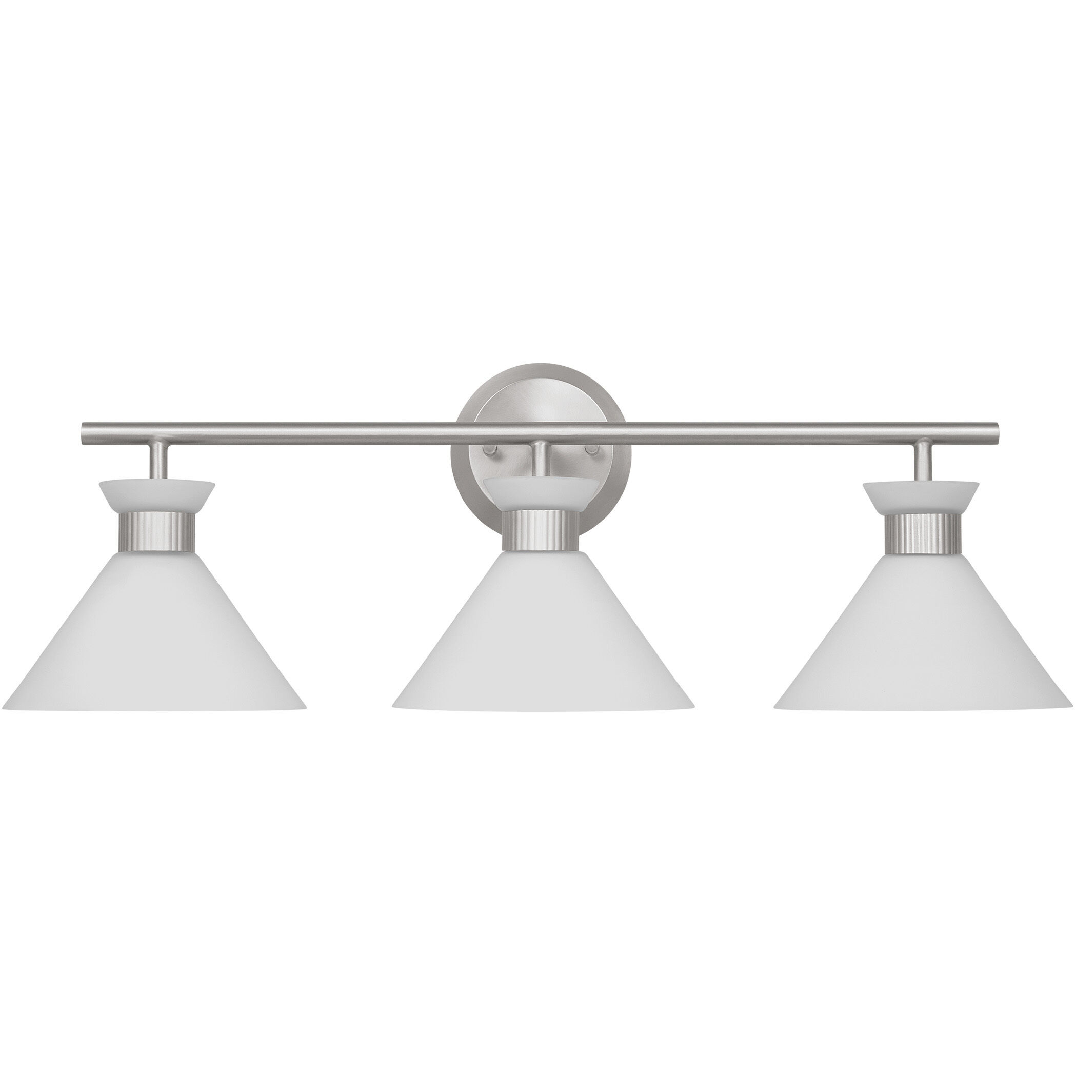 Drew & Jonathan Belcarra 3 Light 27 inch Brushed Steel Wall Bath Fixture Wall Light
