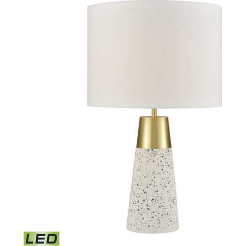 King Cake 22 inch 9.00 watt Gray with Gold Table Lamp Portable Light