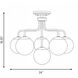 Marco 6 Light 24 inch Warm Brass Semi-Flush Ceiling Light, Essentials