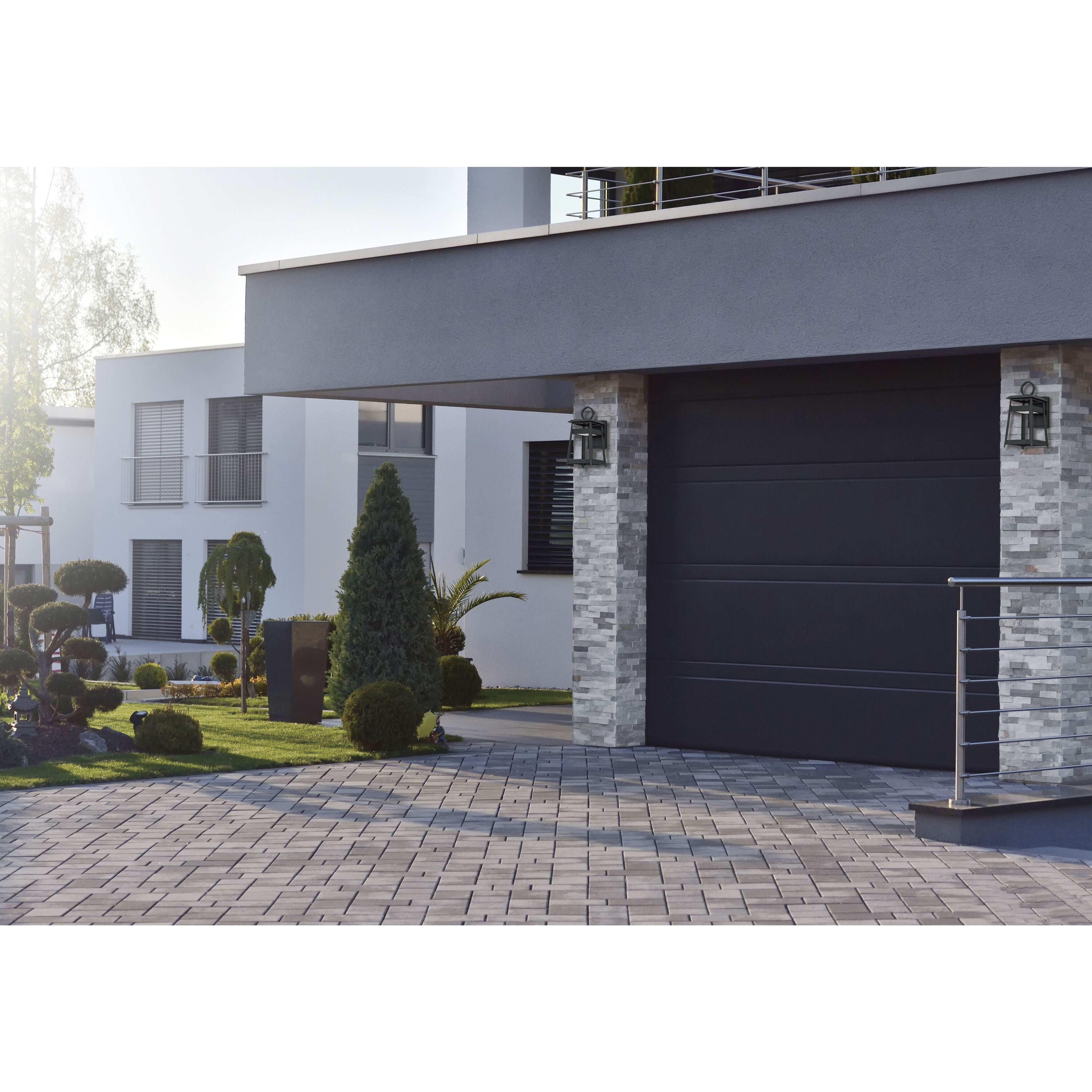 Pagoda LED 14 inch Black Outdoor Wall Mount