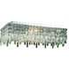 Maxime 6 Light 12 inch Chrome Flush Mount Ceiling Light in Royal Cut