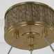 Chapman & Myers Kayden LED 40.75 inch Antique-Burnished Brass and Natural Abaca Ring Chandelier Ceiling Light