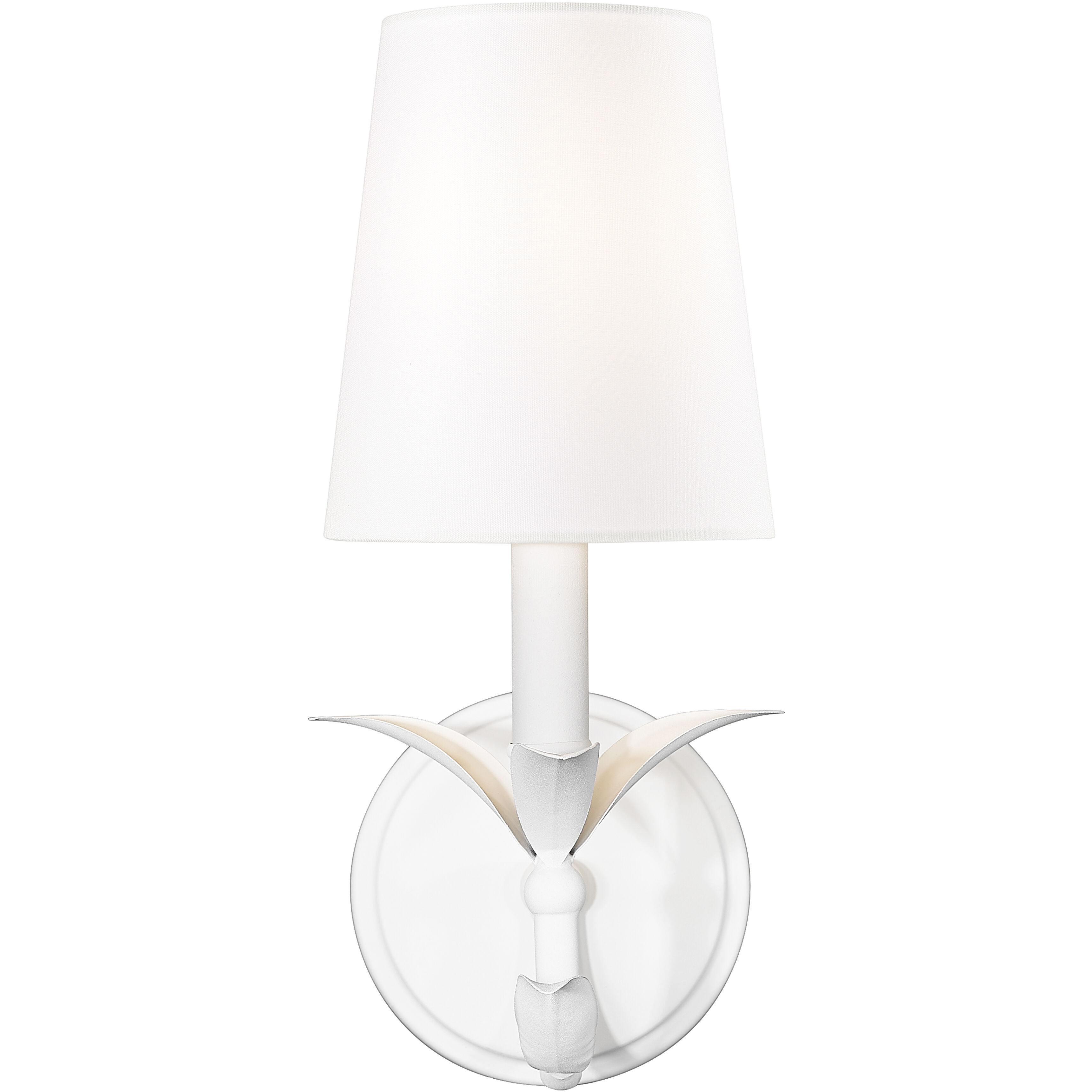 Aslin 1 Light 5 inch Textured White Wall Sconce Wall Light