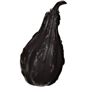 Pebbled Gourd Black Ornamental Accessory