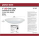 Brentwood LED 7.4 inch White LED Disk Light Ceiling Light