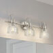 Avery 3 Light 24 inch Brushed Nickel Wall Mt Bath 3 Arm Wall Light