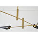 Canada 4 Light 60 inch Gold Chandelier Ceiling Light 