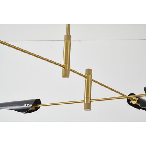 Canada 4 Light 60 inch Gold Chandelier Ceiling Light