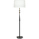 Morrison 65 inch 150.00 watt Antique Brass and Black Matte Floor Lamp Portable Light