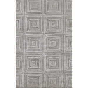 Luminous 36 X 24 inch Gray and Gray Area Rug, Wool