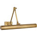 Chapman & Myers Cabinet Maker 18 inch wide 8.00 watt Hand-Rubbed Antique Brass Double Library Light Wall Light