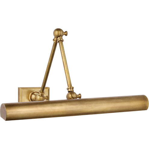 Chapman & Myers Cabinet Maker 18 inch wide 8.00 watt Hand-Rubbed Antique Brass Double Library Light Wall Light