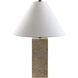 Agate 22 inch 60 watt Beige Accent Table Lamp Portable Light