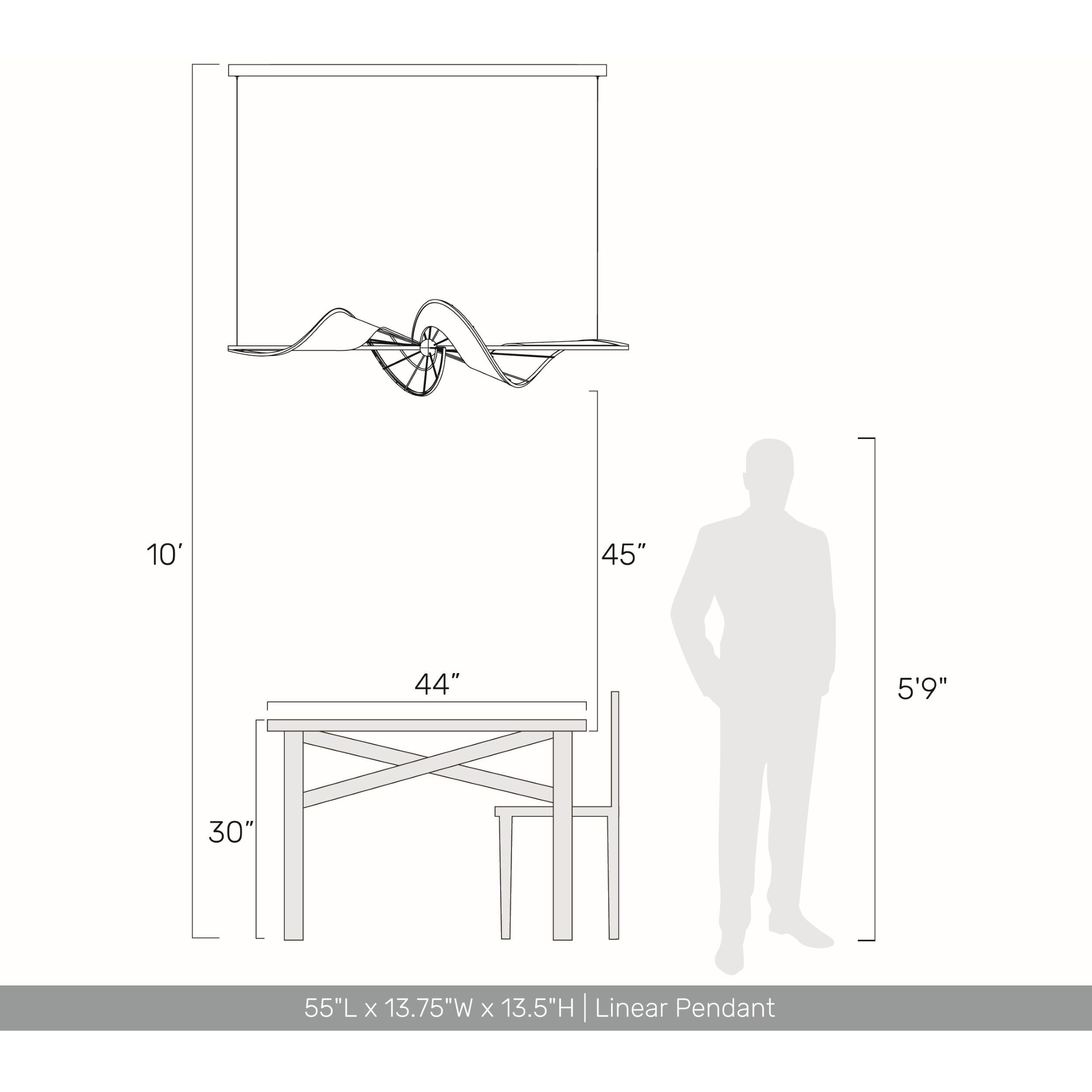 Ziva Aurora Island Light Ceiling Light