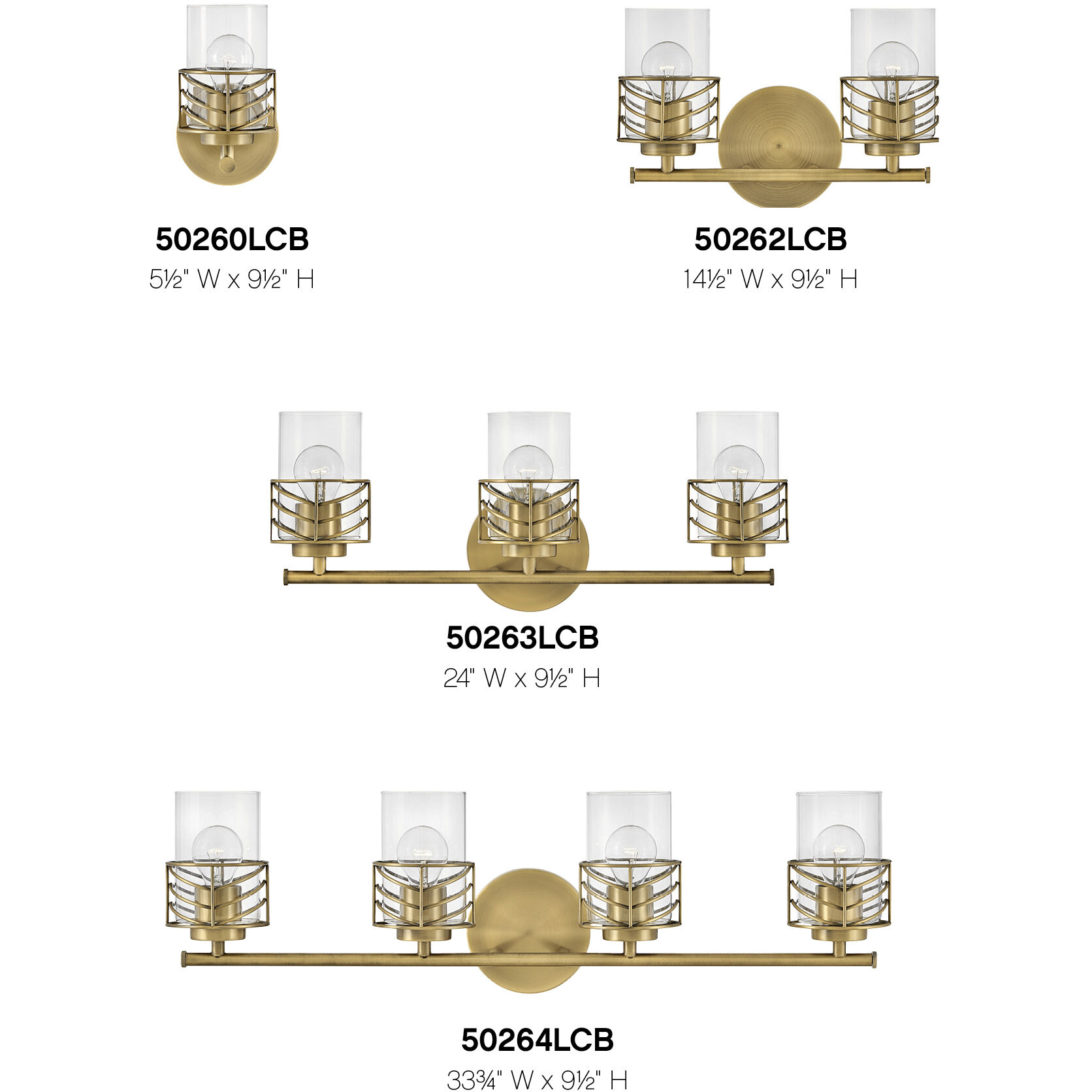 Della 3 Light 24 inch Lacquered Brass Vanity Light Wall Light