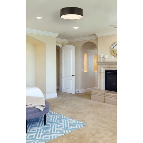 Harley 3 Light 16 inch Bronze Flush Mount Ceiling Light