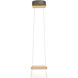 Cowbell LED 6.3 inch Dark Smoke Mini Pendant Ceiling Light in Clear