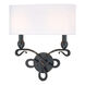 Pawling 2 Light 14 inch Old Bronze Wall Sconce Wall Light