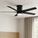 Vail Flush 52 inch Matte Black Fan