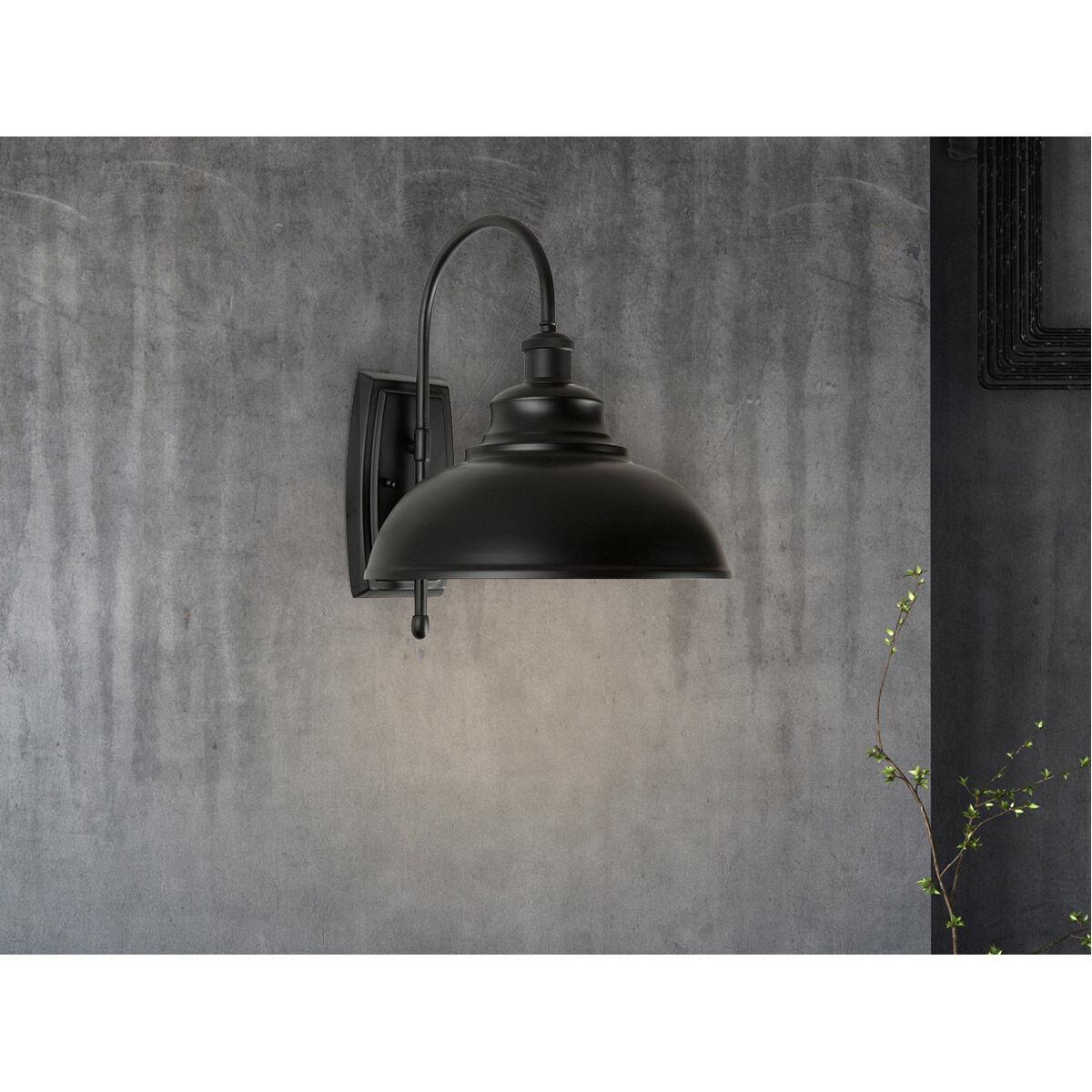 Signature 1 Light 15 inch Black Outdoor Wall Light