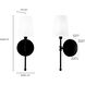 Adorra Indoor Wall Sconce Wall Light in Matte Black