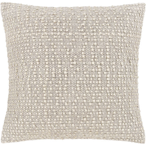 Leif 20 X 20 inch Ivory/Medium Gray Pillow Kit, Square