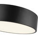 Alora Mood Brisbane 3 Light 16 inch Matte Black Flush Mount Ceiling Light