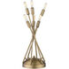 Perret 19 inch 40.00 watt Aged Brass Table Lamp Portable Light