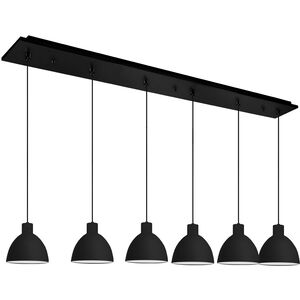 Chroma LED 6.38 inch Black Multi Pendant Ceiling Light