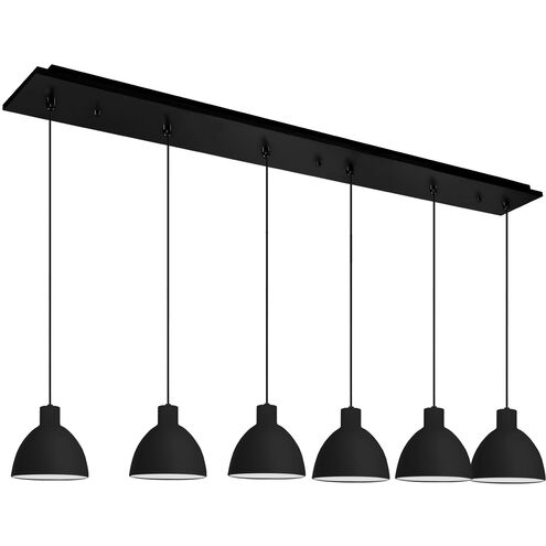 Chroma LED 6.38 inch Black Multi Pendant Ceiling Light