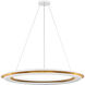 C&M by Chapman & Myers Cielo LED 36 inch Matte White Chandelier Ceiling Light