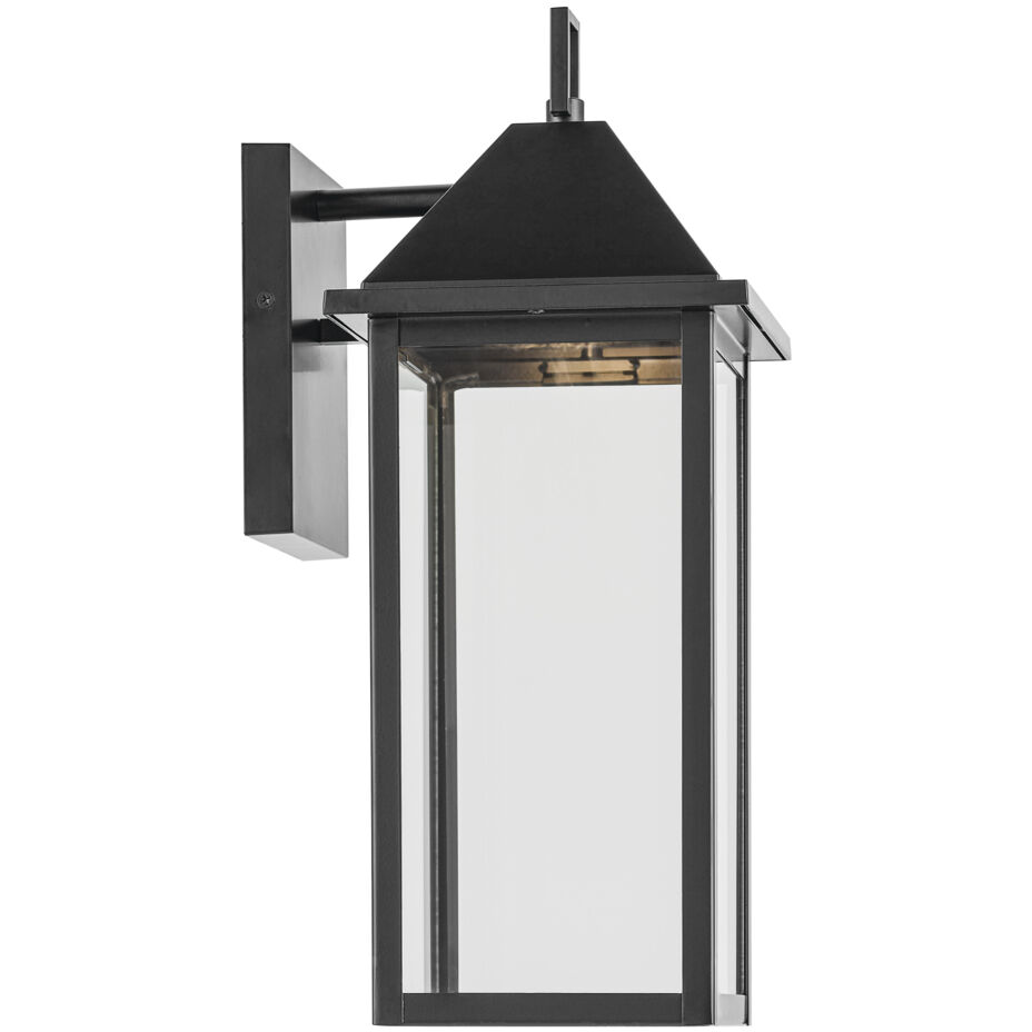 Prin 1 Light 16.75 inch Black Outdoor Wall Light, Medium
