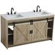 Austin 60 X 34 inch Natural Oak Bathroom Vanity Cabinet