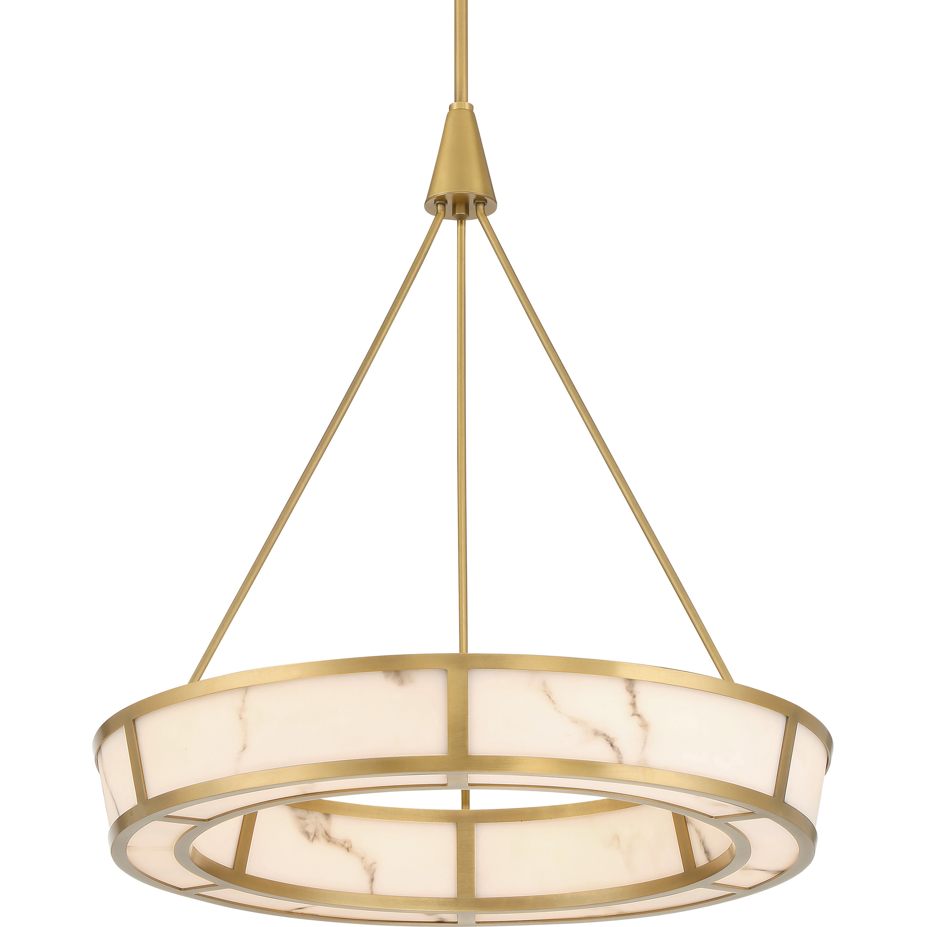 Velaris LED 24 inch Legacy Brass Pendant Ceiling Light