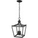 Kennedy 3 Light 10 inch Matte Black Chandelier Ceiling Light
