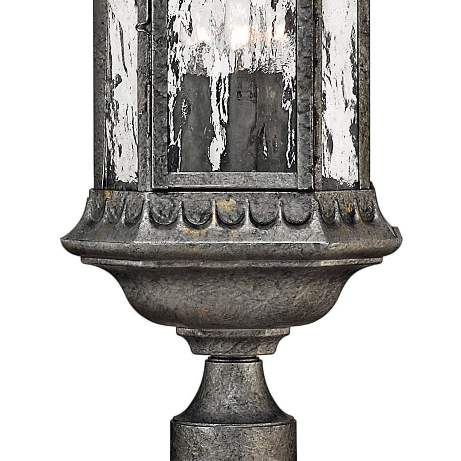 Regal LED 22.5 inch Black Granite Outdoor Post Mount Lantern