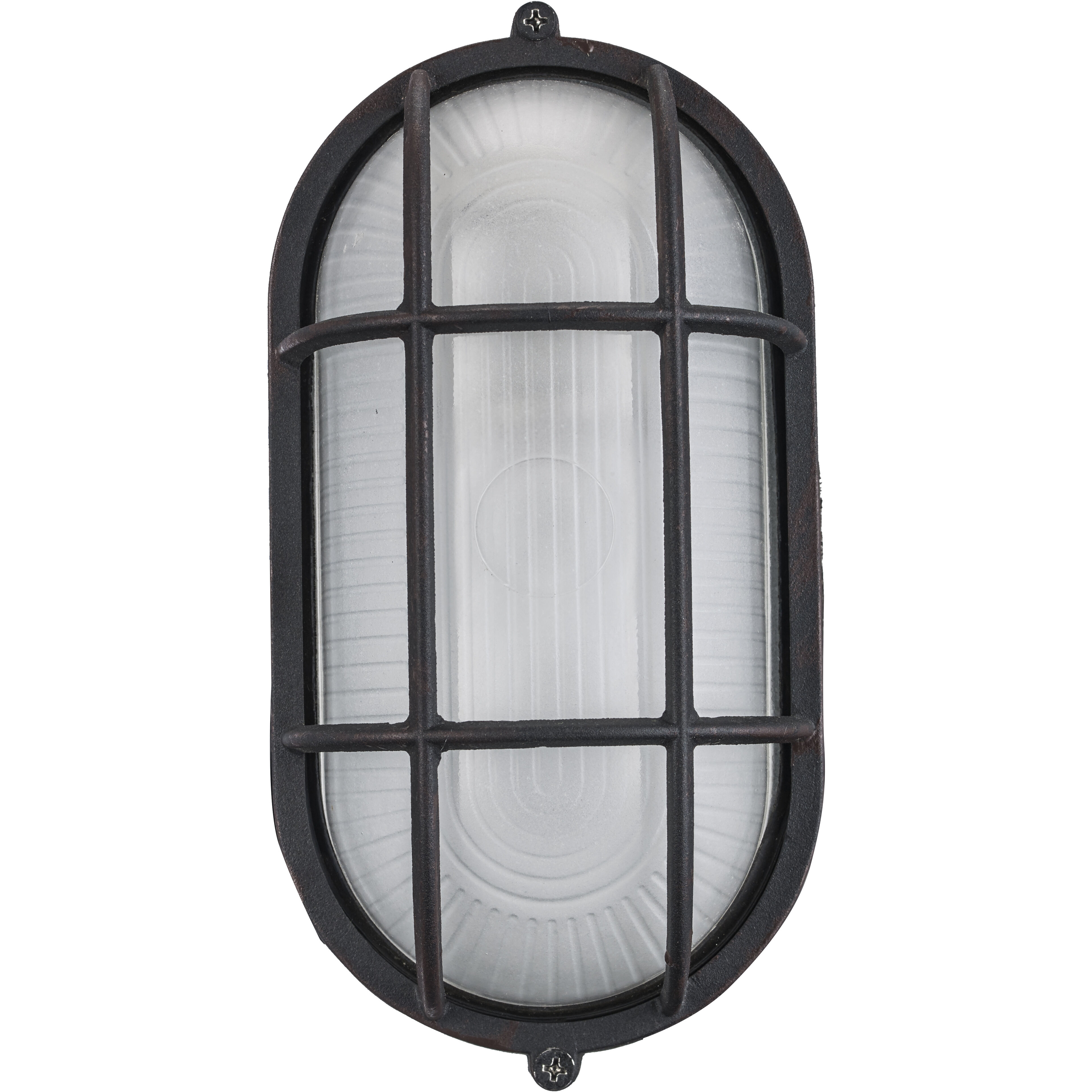 Aria 1 Light 9 inch Rust Outdoor Bulkhead