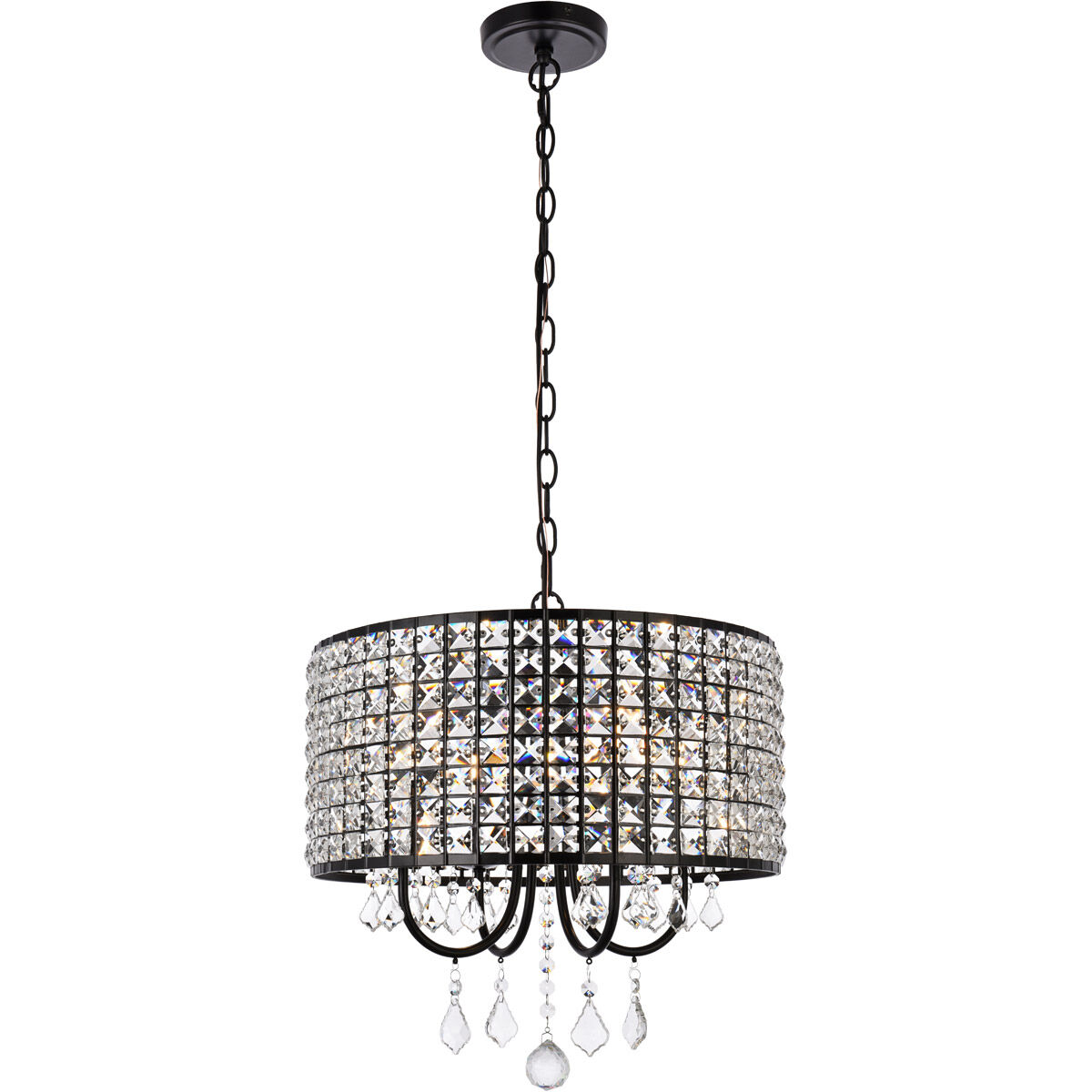 Elise 4 Light 17 inch Black Pendant Ceiling Light