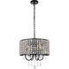 Elise 4 Light 17 inch Black Pendant Ceiling Light