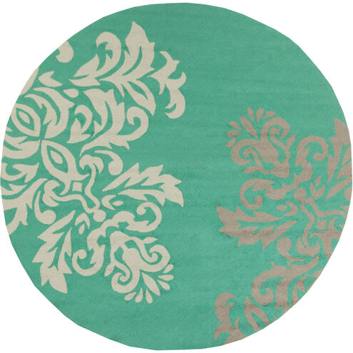 Rain 96 X 96 inch Emerald, Tan, Ivory Rug