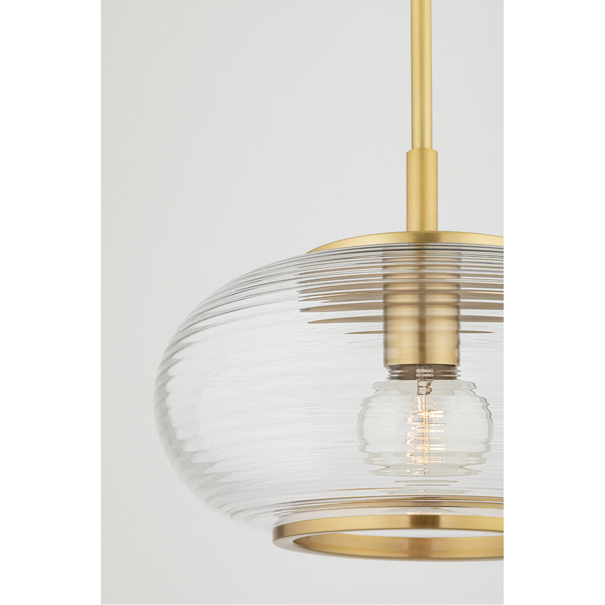 Maggie 1 Light 13 inch Aged Brass Pendant Ceiling Light