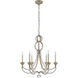 Niermann Weeks Milan 6 Light 29.25 inch Venetian Silver Chandelier Ceiling Light, Medium